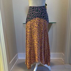 Topshop  Floral Maxi Skirt - Multicolor